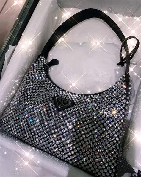 prada sparkly bag.